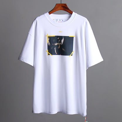 OFF-Whlte Arrow Logo Cotton T-shirt