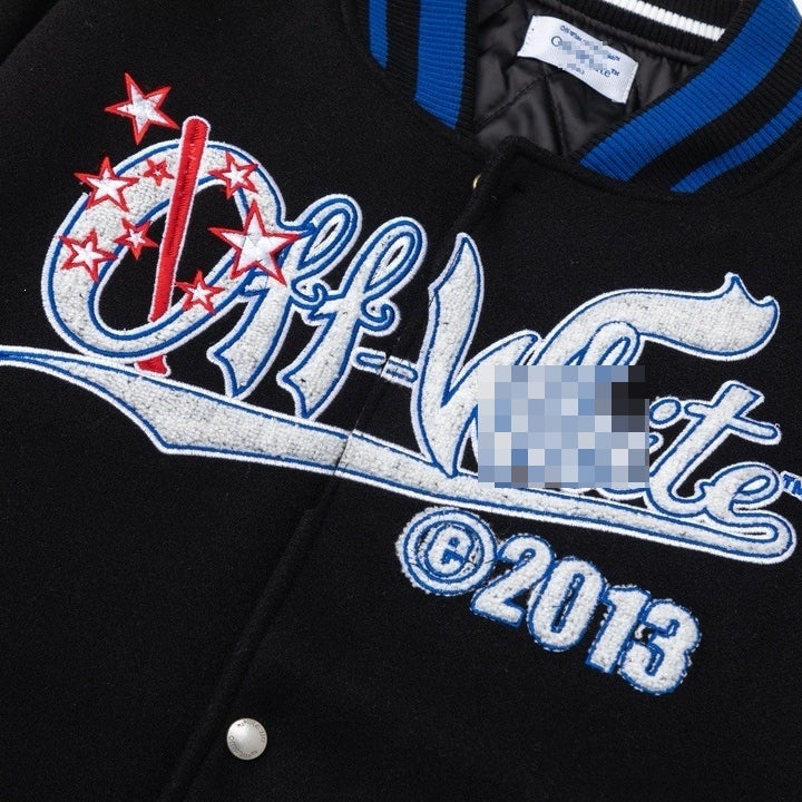 OFF-Whlte Baseball Jacket #35