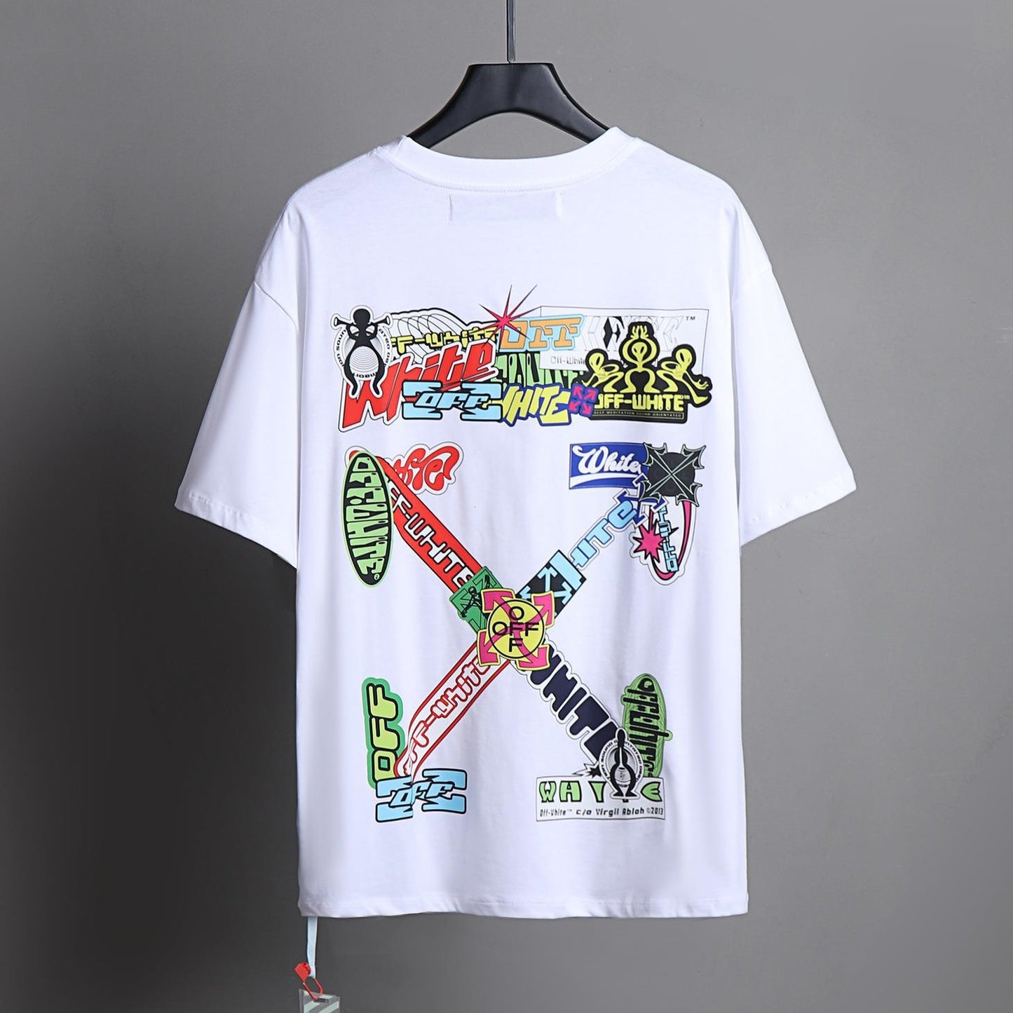 OFF-Whlte Arrow Logo Cotton T-shirt