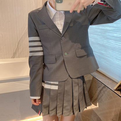 4-Bar Striped ladies suit