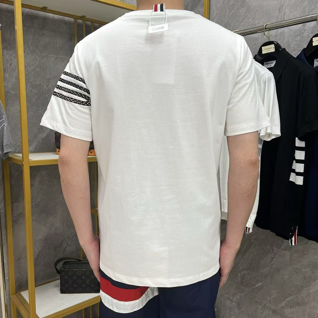 4-Bar Snake pattern T-shirt