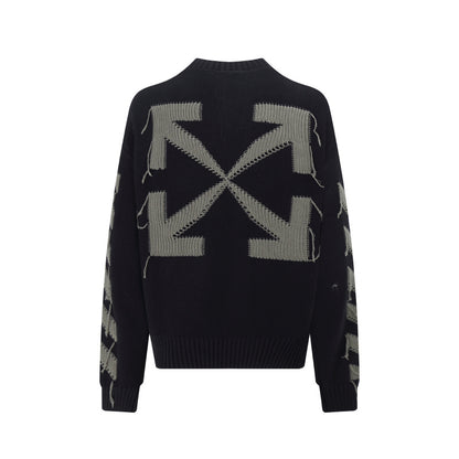 OFF-Whlte Intarsia Knit Sweater#11