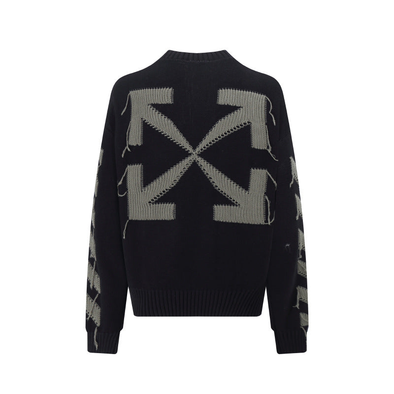 OFF-Whlte Intarsia Knit Sweater#11