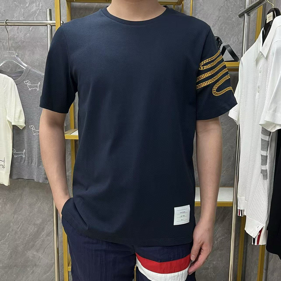 4-Bar Snake pattern T-shirt