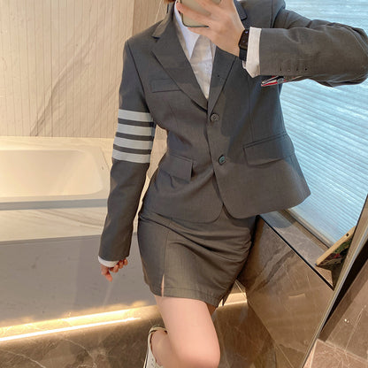 4-Bar Striped ladies suit