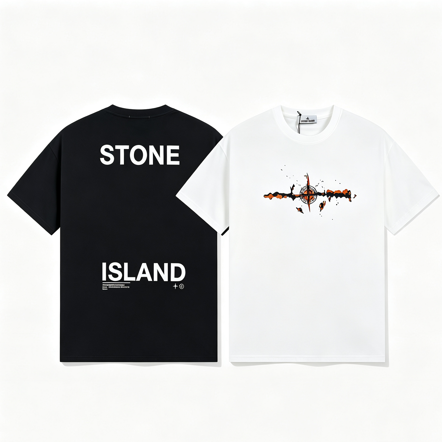ST0NE lSLAND Pure Cotton T-Shirt #31