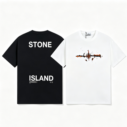 ST0NE lSLAND Pure Cotton T-Shirt #31