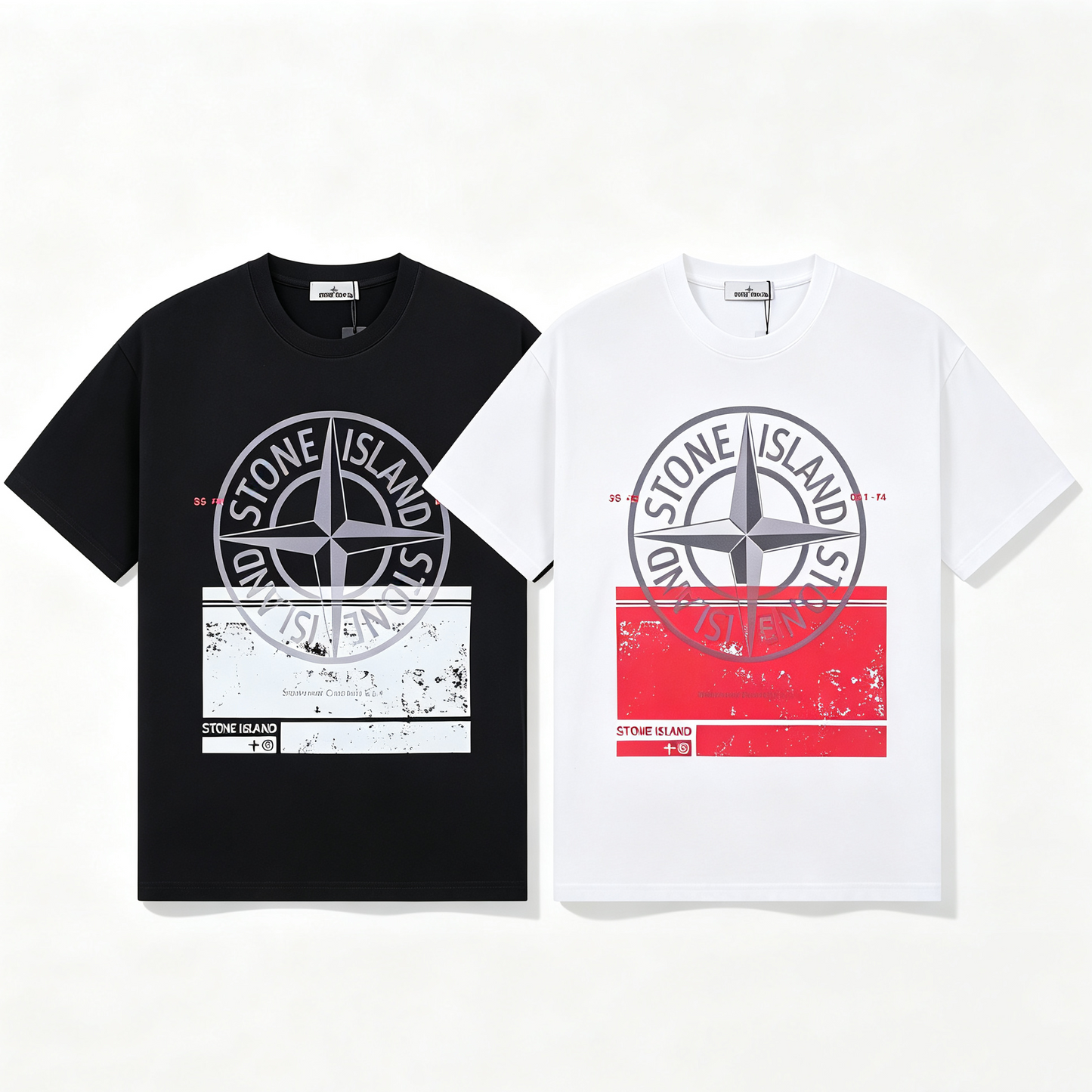 ST0NE lSLAND Pure Cotton T-Shirt #41