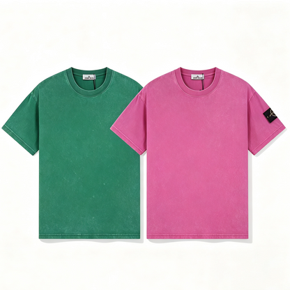 ST0NE lSLAND Washed Fabric T-Shirt #42