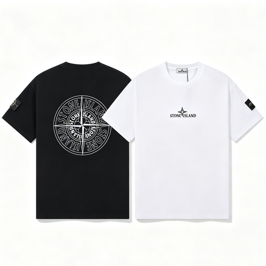 ST0NE lSLAND Pure Cotton T-Shirt #43