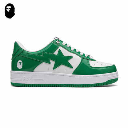 BAPE STA Tokyo Low-Top Sneakers - Green/White
