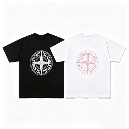 ST0NE lSLAND Pure Cotton T-Shirt #20