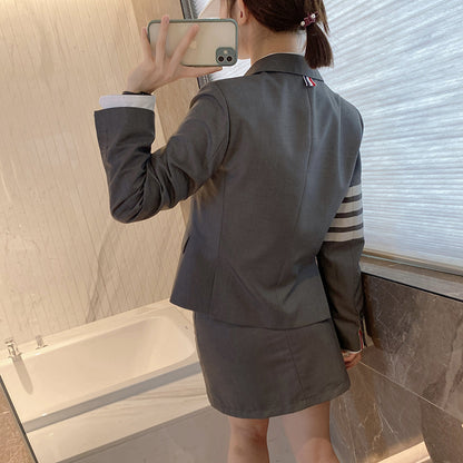 4-Bar Striped ladies suit