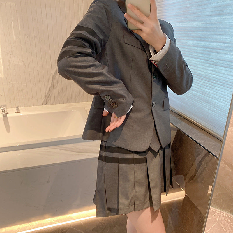 4-Bar Striped ladies suit