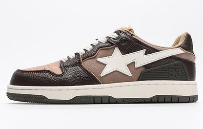 Human Made x BAPE STA SK8 Sneakers - Brown/Cream