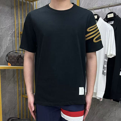 4-Bar Snake pattern T-shirt