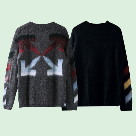 OFF-Whlte Intarsia Knit Sweater#15
