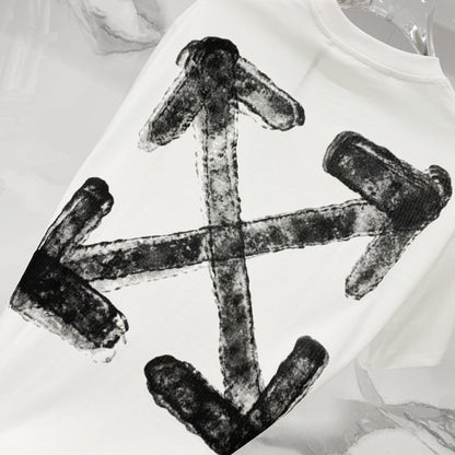 OFF-Whlte Arrow logo print T-shirt#92