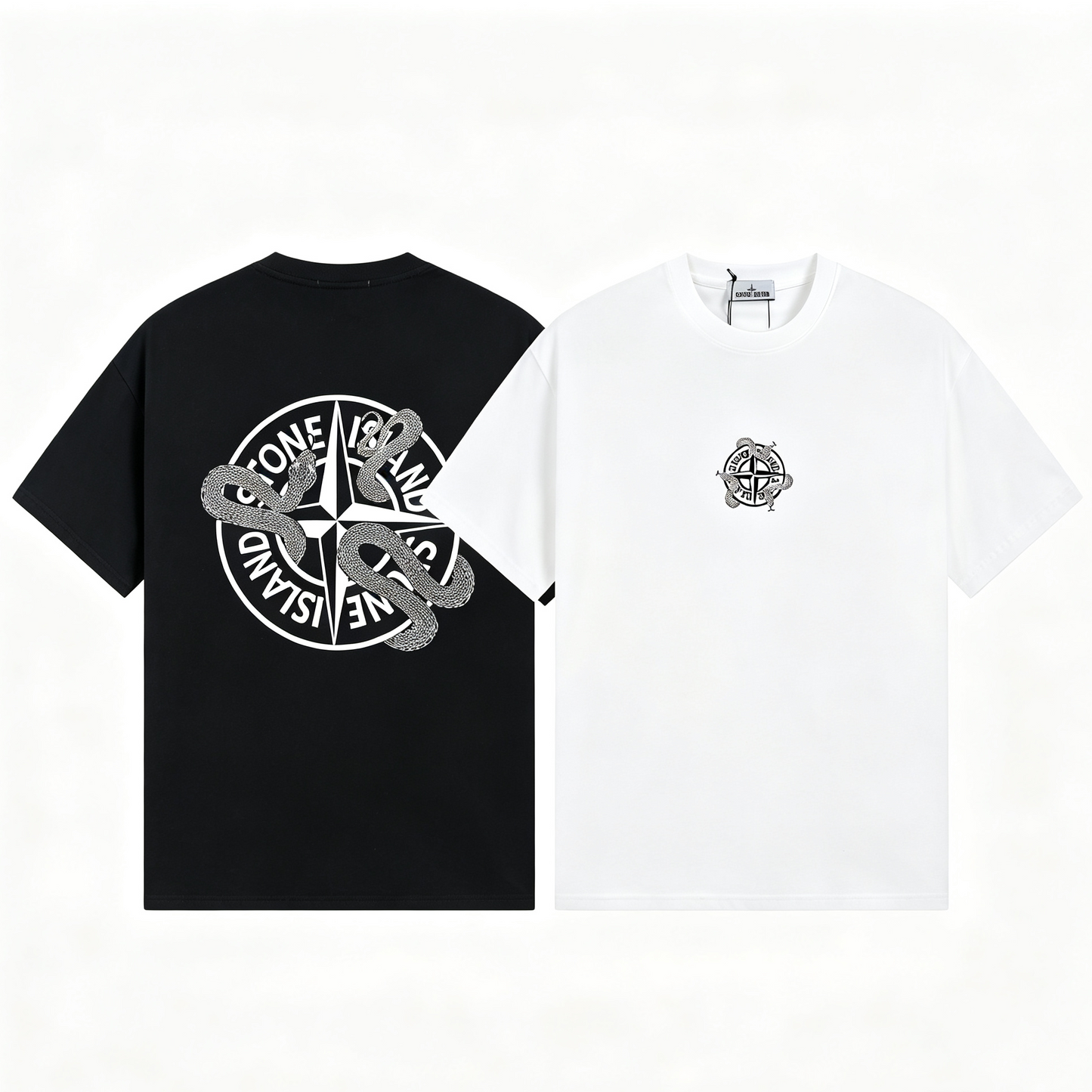 ST0NE lSLAND Pure Cotton T-Shirt #47