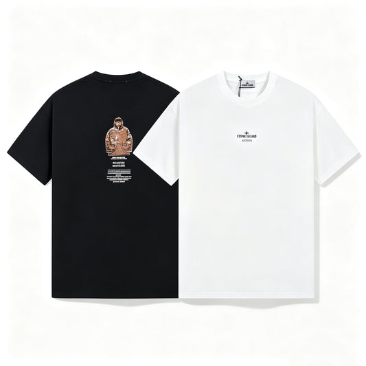 ST0NE lSLAND Pure Cotton T-Shirt #14