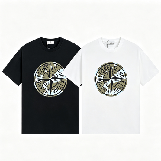 ST0NE lSLAND Pure Cotton T-Shirt #48