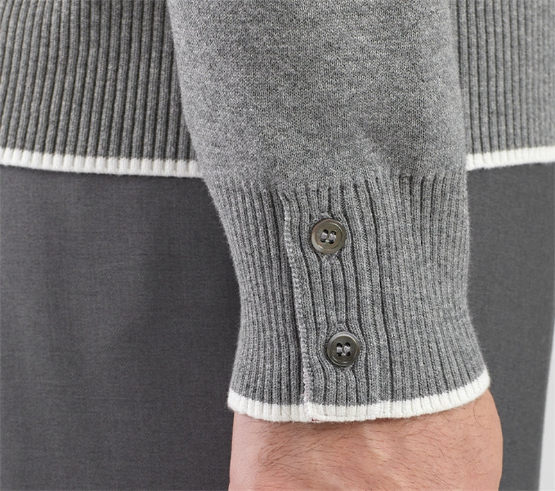 4-Bar Kite Jacquard Sweater