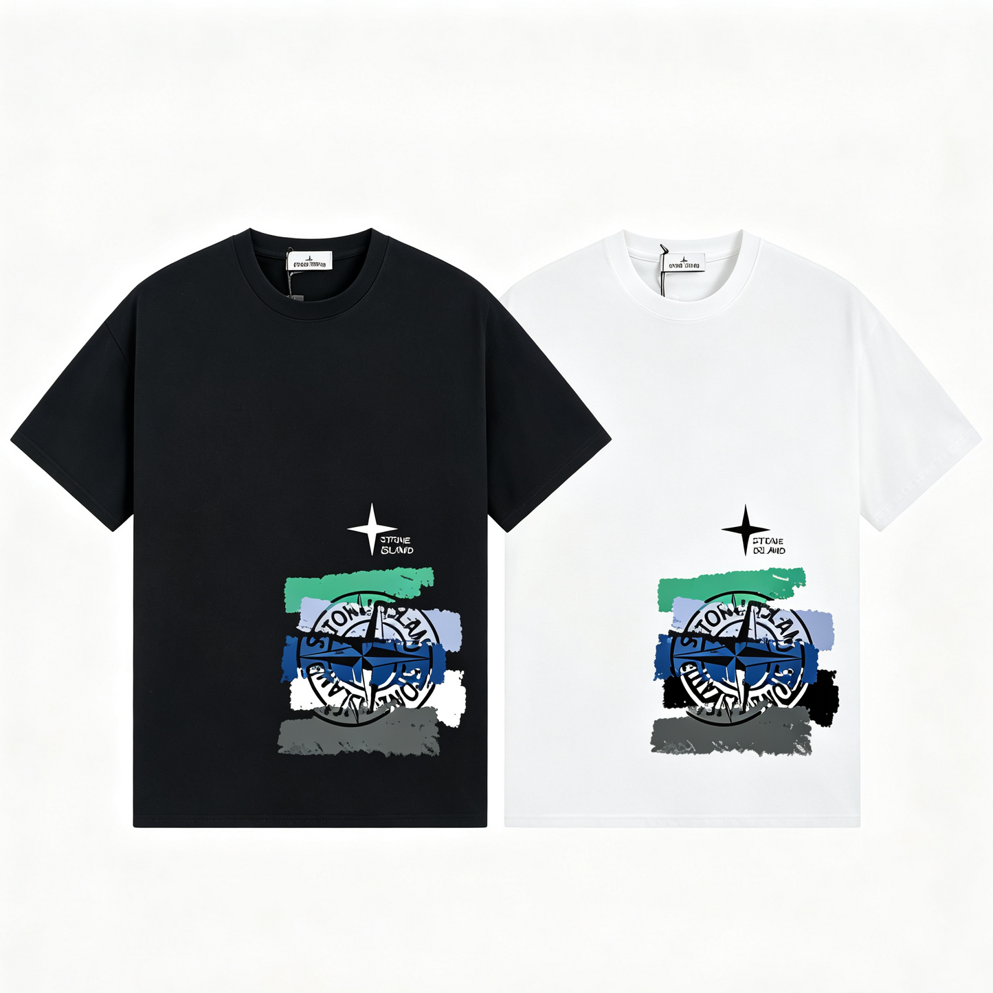 ST0NE lSLAND Pure Cotton T-Shirt #49