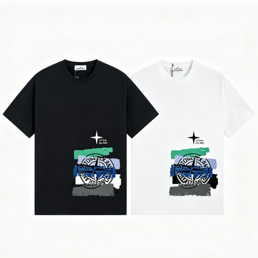 ST0NE lSLAND Pure Cotton T-Shirt #49