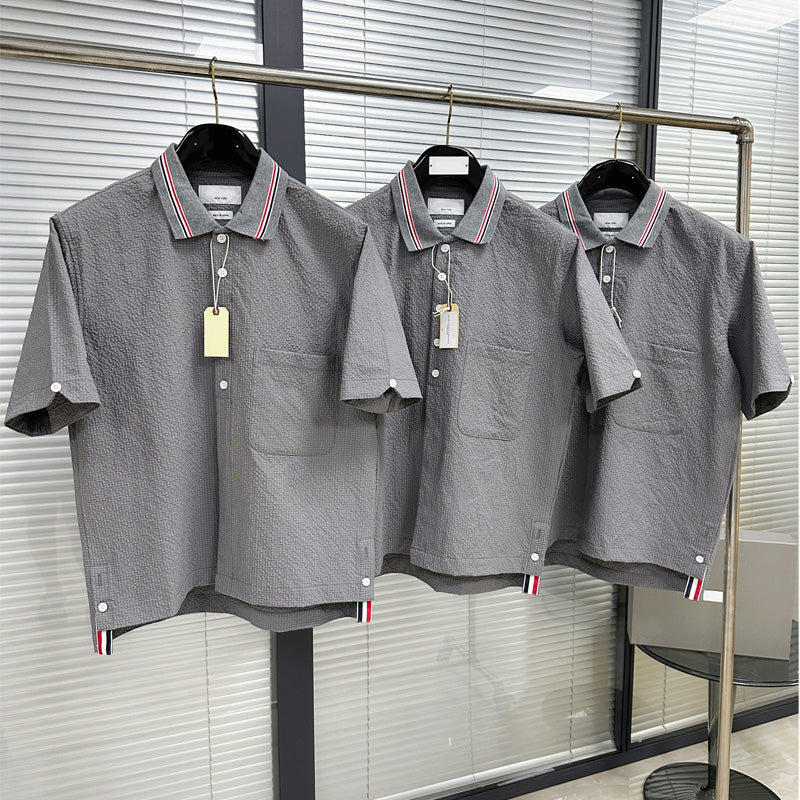 4-Bar Short sleeved shirt#1120
