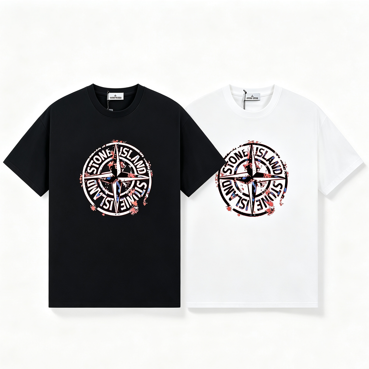 ST0NE lSLAND Pure Cotton T-Shirt #50