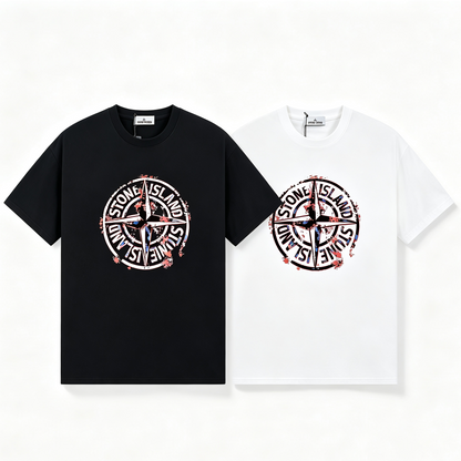 ST0NE lSLAND Pure Cotton T-Shirt #50