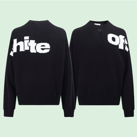 OFF-Whlte Intarsia Knit Sweater#8