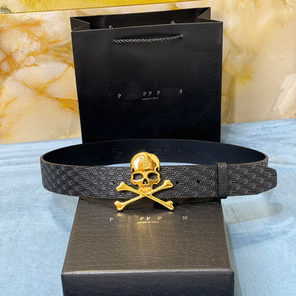 PP Leather Skull Belt#5