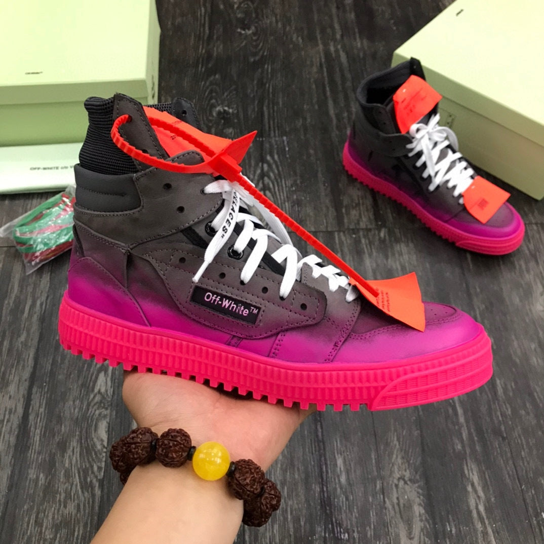 OFF-Whlte Arrow Logo Leather Sneakers #37
