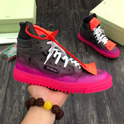 OFF-Whlte Arrow Logo Leather Sneakers #37