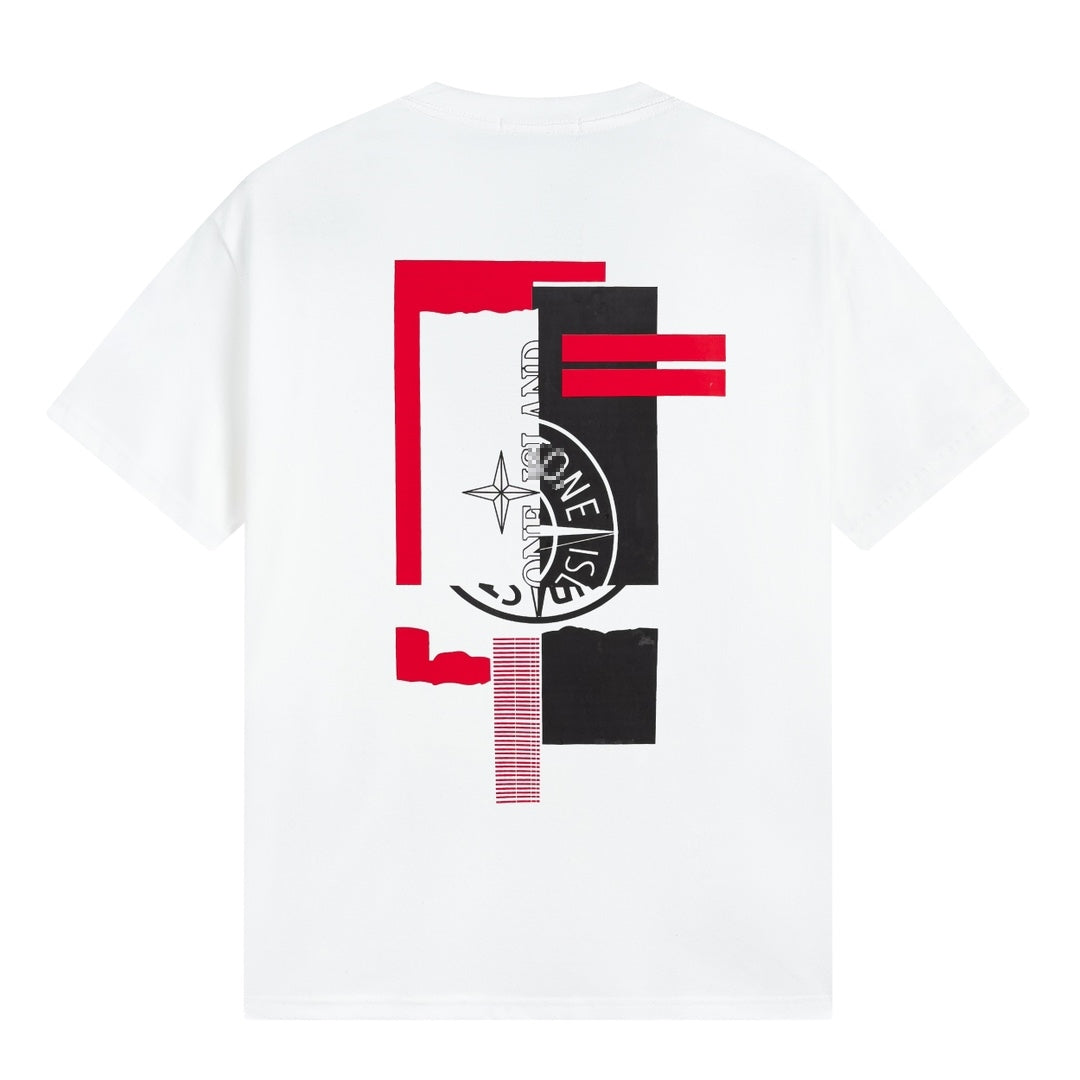ST0NE lSLAND Pure Cotton T-Shirt #38