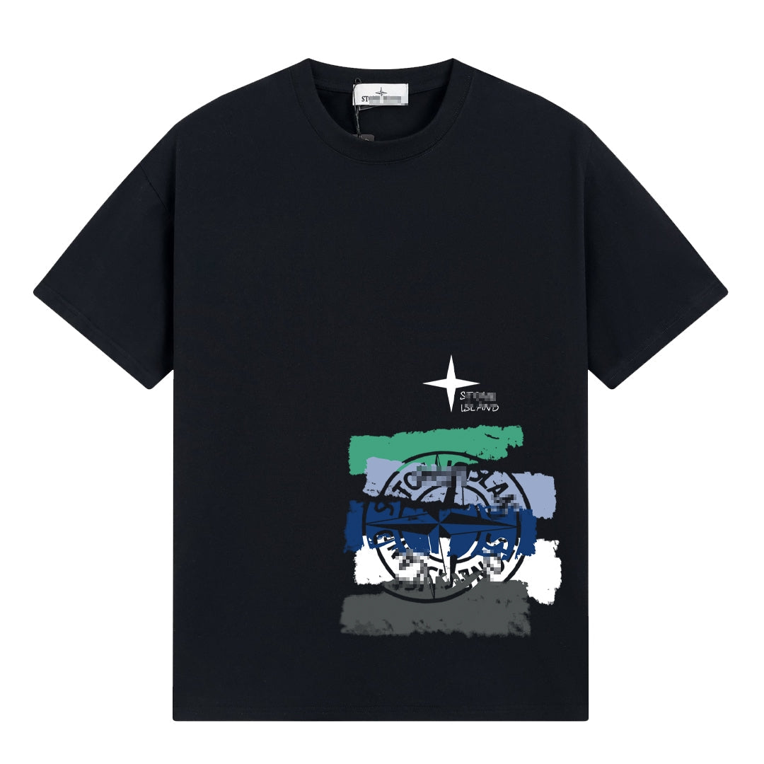 ST0NE lSLAND Pure Cotton T-Shirt #49