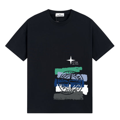 ST0NE lSLAND Pure Cotton T-Shirt #49