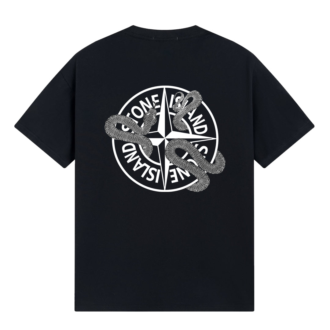ST0NE lSLAND Pure Cotton T-Shirt #47