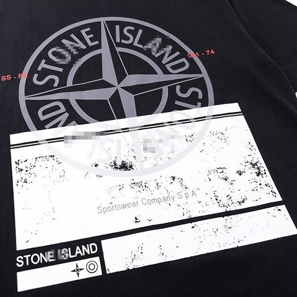 ST0NE lSLAND Pure Cotton T-Shirt #41