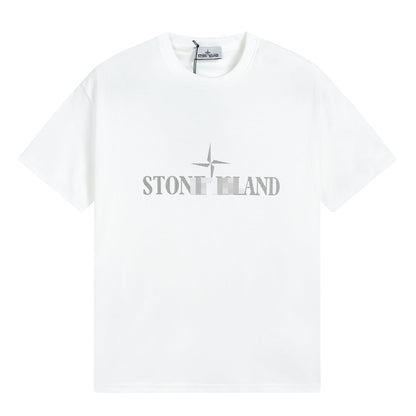 ST0NE lSLAND Pure Cotton T-Shirt #39