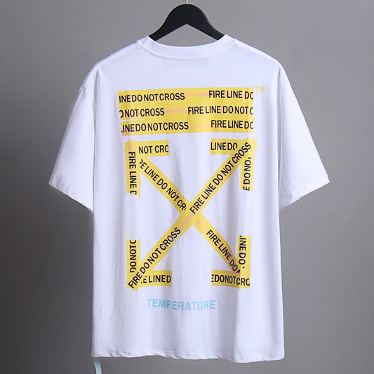 OFF-Whlte Arrow logo print T-shirt#87