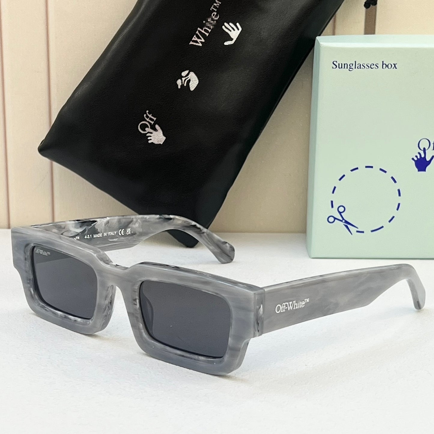 OFF-Whlte Arrow logo sunglasses#089