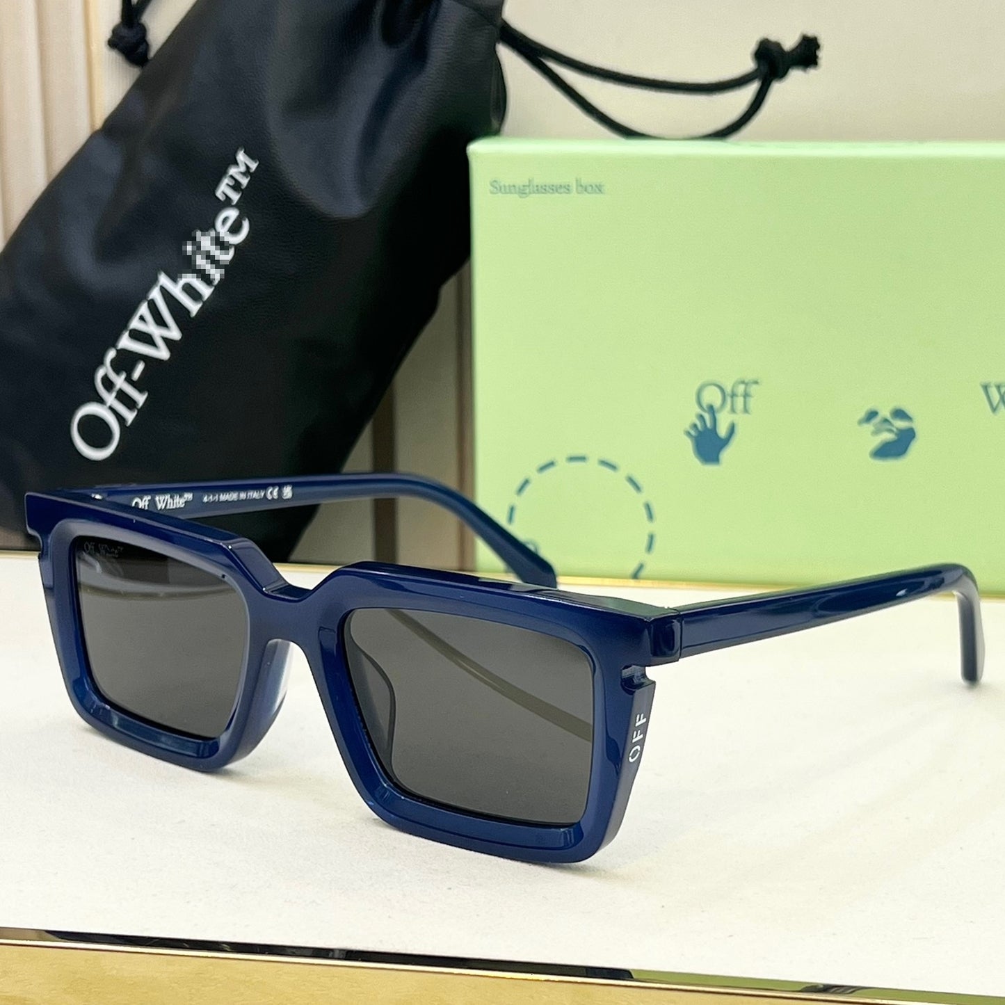 OFF-Whlte Arrow logo sunglasses#113