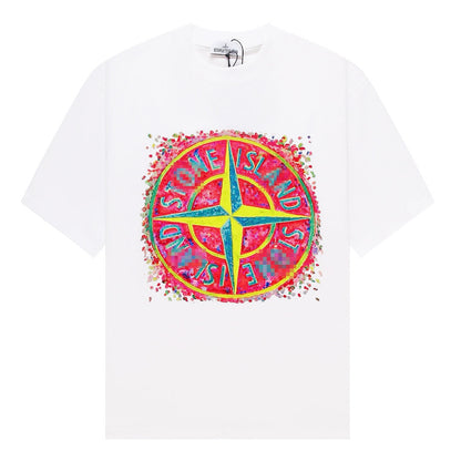 ST0NE lSLAND Pure Cotton T-Shirt #53