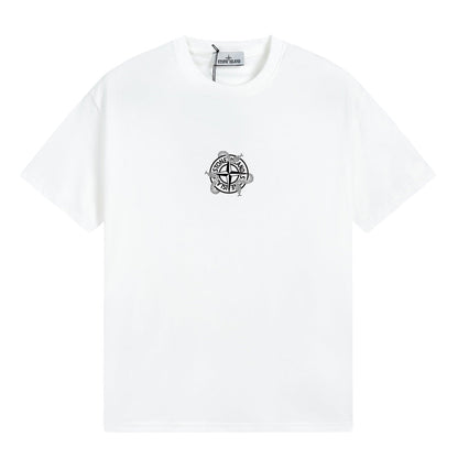 ST0NE lSLAND Pure Cotton T-Shirt #47