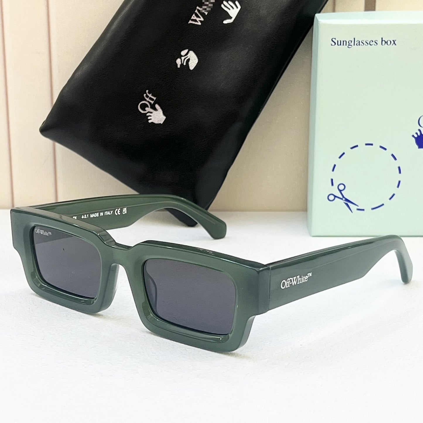 OFF-Whlte Arrow logo sunglasses#089