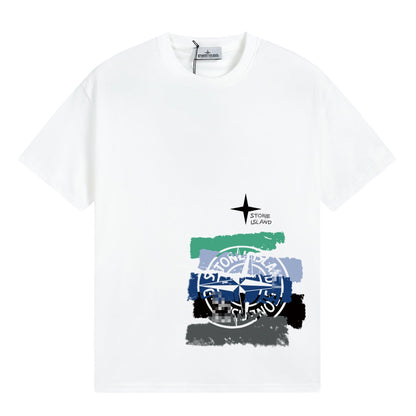 ST0NE lSLAND Pure Cotton T-Shirt #49