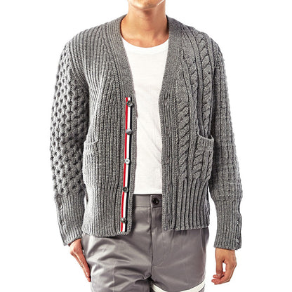 4-Bar Knitted sweater jacket