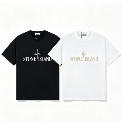 ST0NE lSLAND Pure Cotton T-Shirt #39
